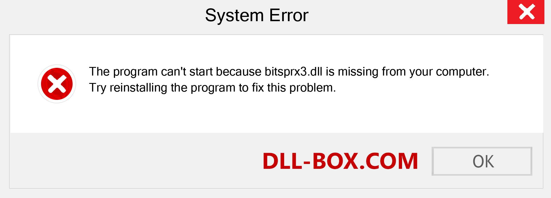  bitsprx3.dll file is missing?. Download for Windows 7, 8, 10 - Fix  bitsprx3 dll Missing Error on Windows, photos, images